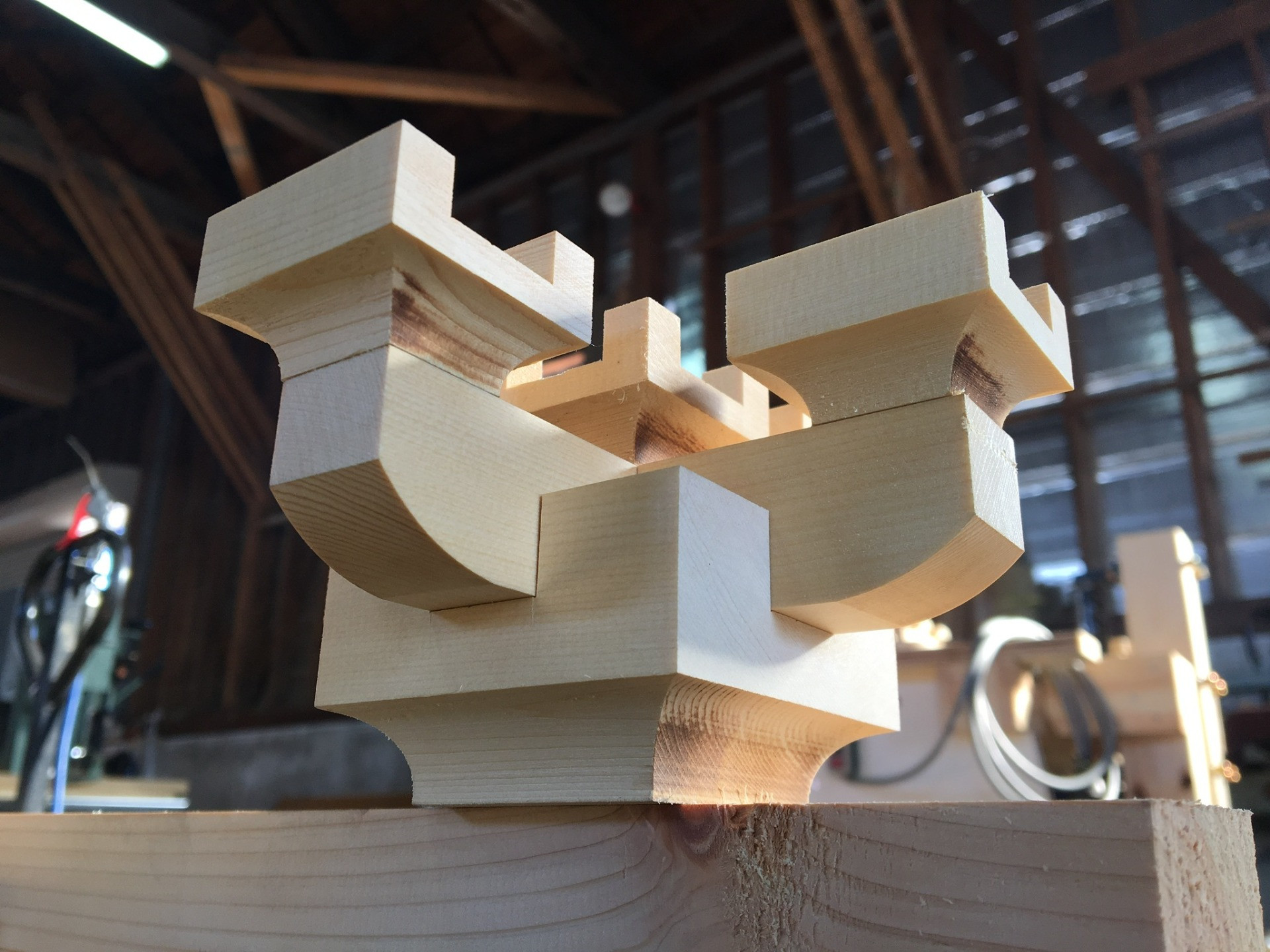 三間四面堂模型(製作中)